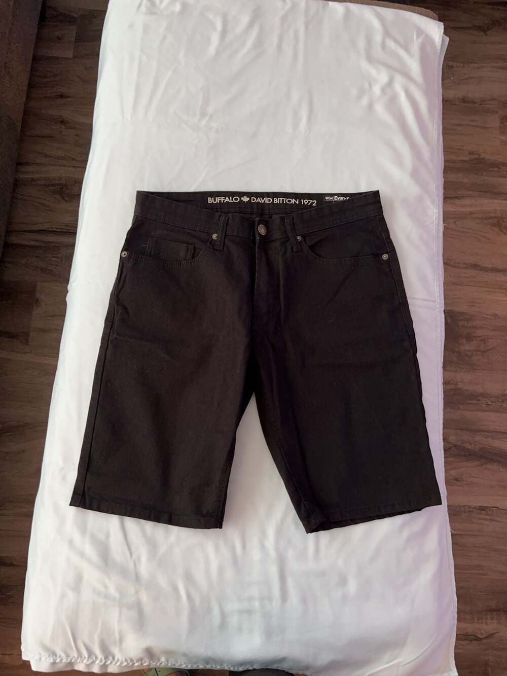 Buffalo David Bitton Men's Black Denim Shorts